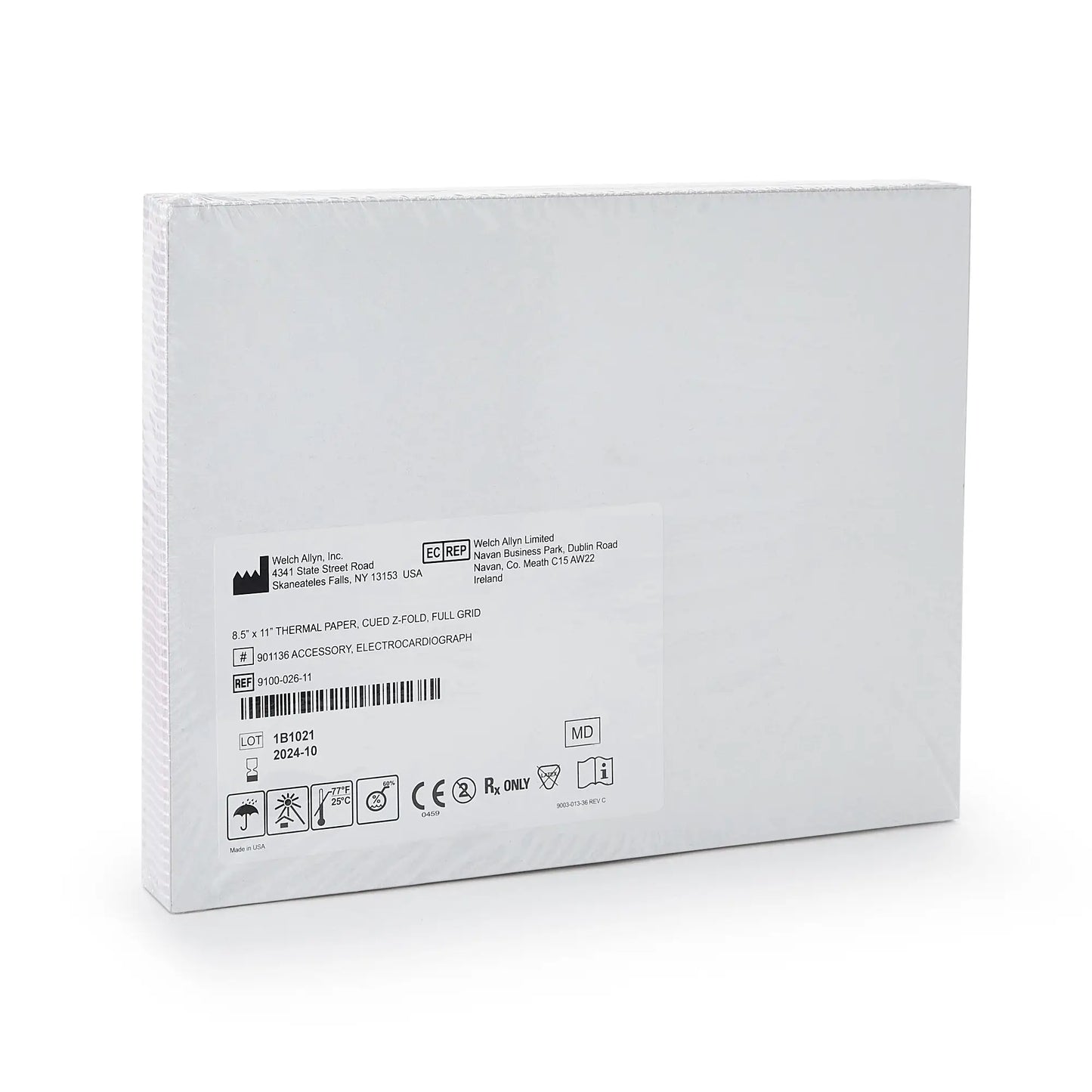 Diagnostic ECG Recording Paper Premium Grade Paper Z-Fold Red Grid