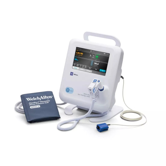 Welch Allyn Spot Vital Signs 4400 Device with FlexiPort Reusable Blood Pressure Cuff