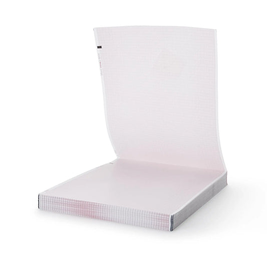 Diagnostic ECG Recording Paper Premium Grade Paper Z-Fold Red Grid