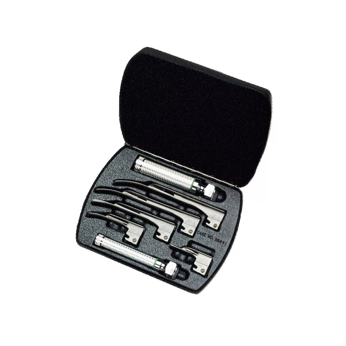 LED Fiber-Optic Laryngoscope Set, Miller Blades