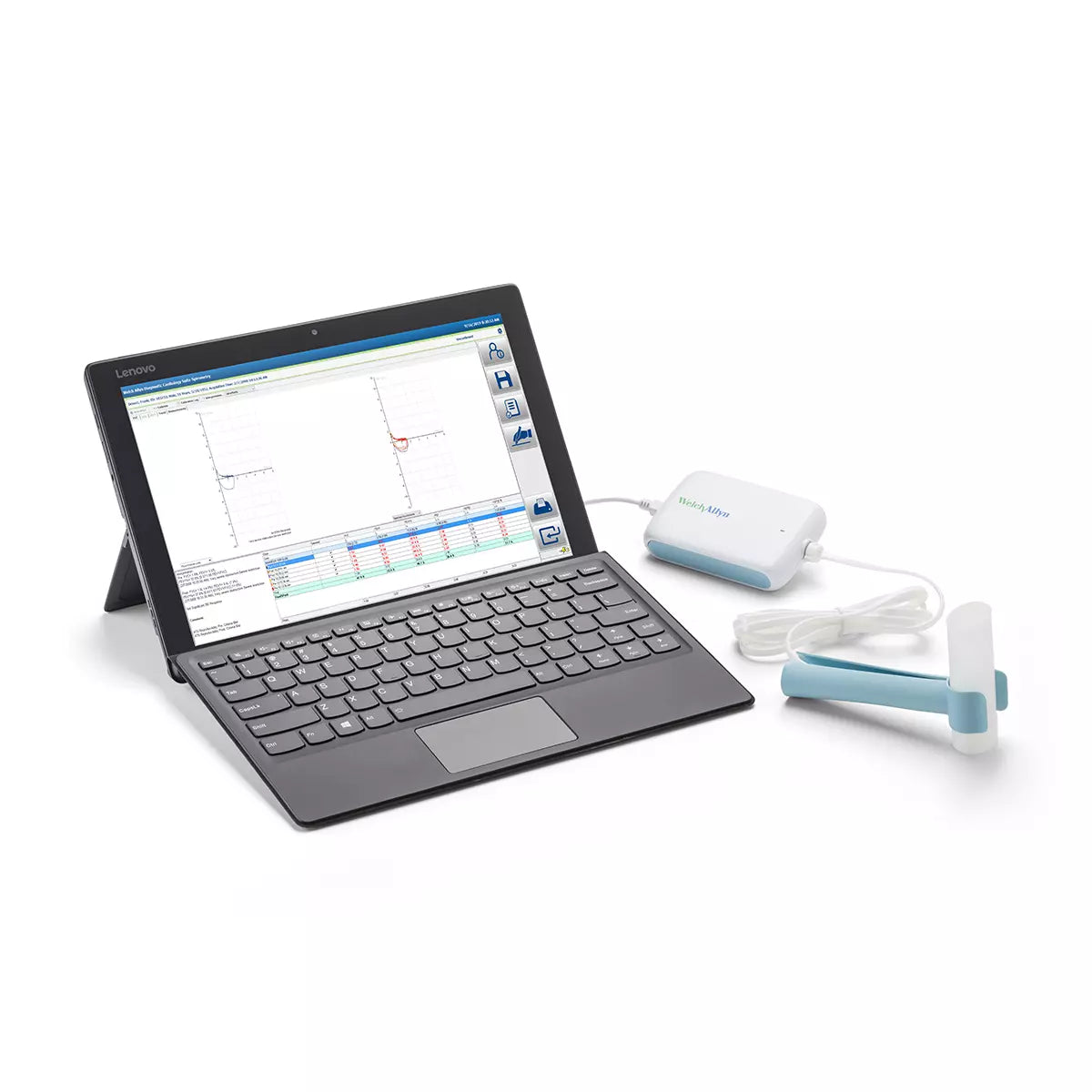 Diagnostic Cardiology Suite on PC with Spirometer
