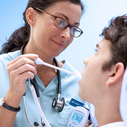 SureTemp Plus 692 Thermometer with nurse and patient