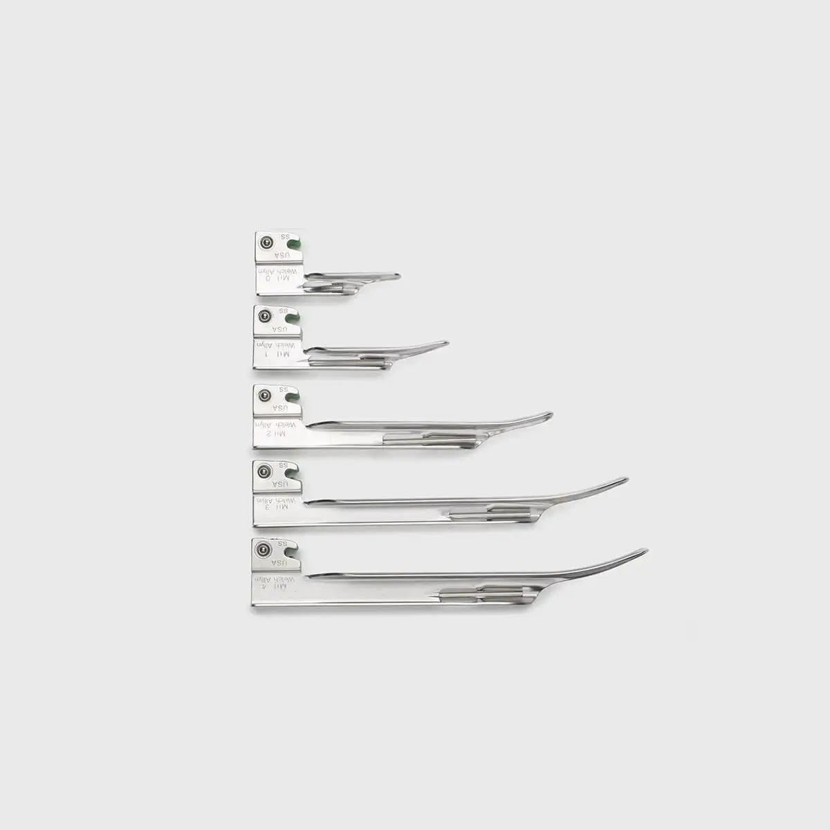 Fiber-Optic Laryngoscope Miller Blades